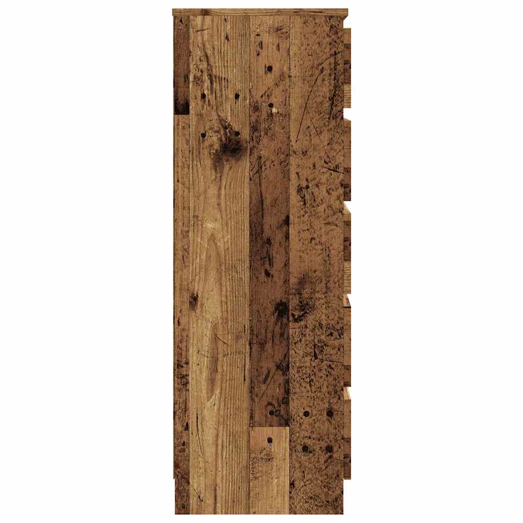 vidaXL Komoda, stare drewno, 60x36x103 cm, materiał drewnopochodny