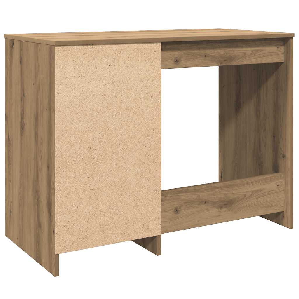 vidaXL Biurko, dąb artisan, 100x50x76 cm, materiał drewnopochodny