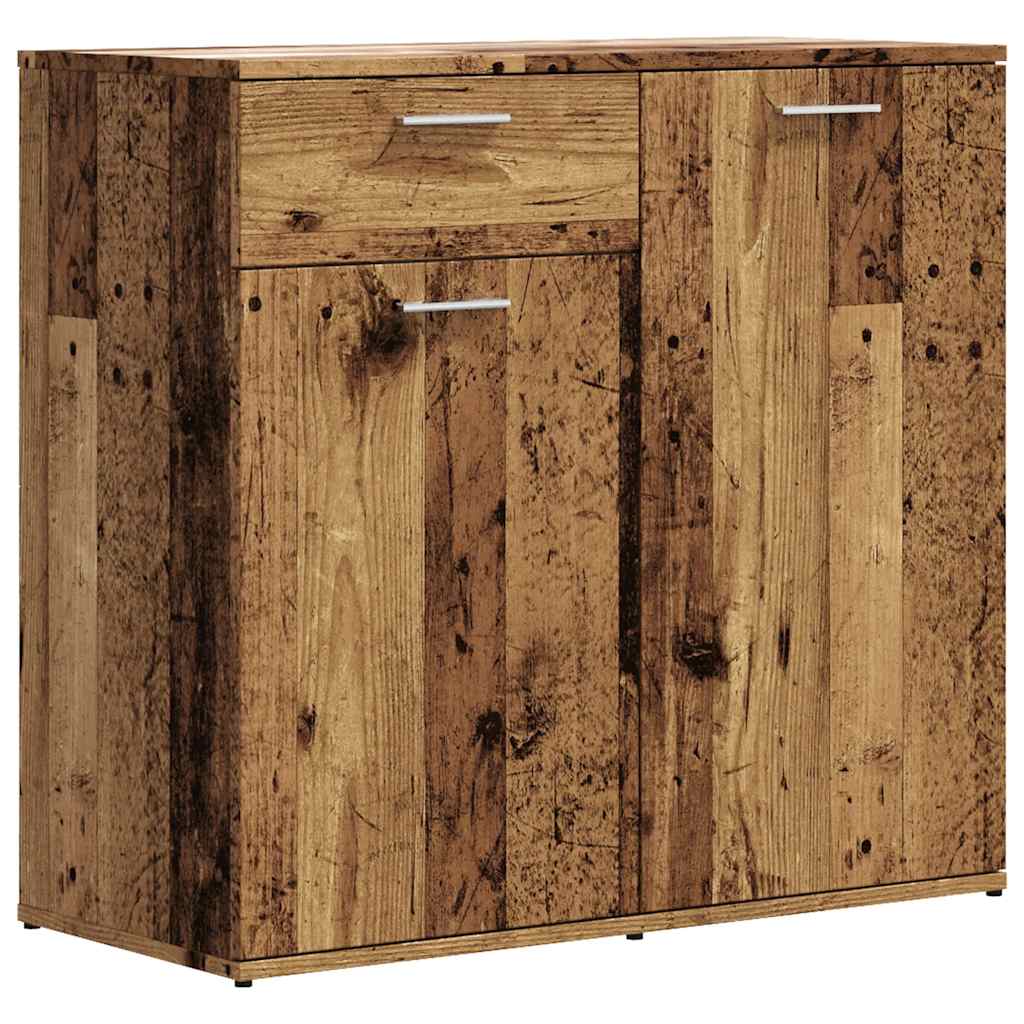 vidaXL Szafka, stare drewno, 80x36x75 cm, materiał drewnopochodny