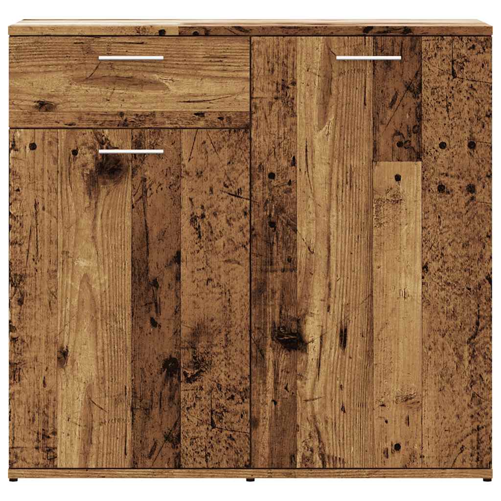 vidaXL Szafka, stare drewno, 80x36x75 cm, materiał drewnopochodny