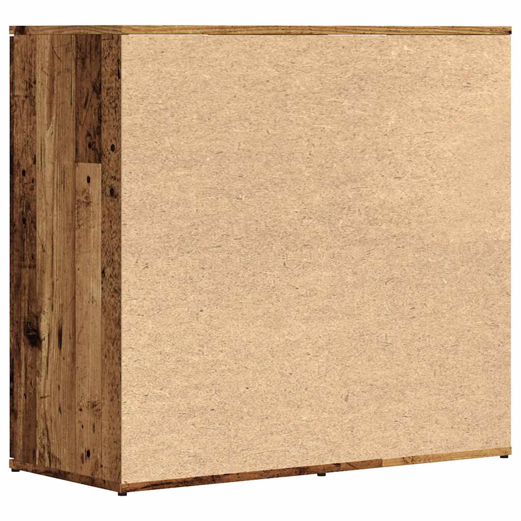 vidaXL Szafka, stare drewno, 80x36x75 cm, materiał drewnopochodny