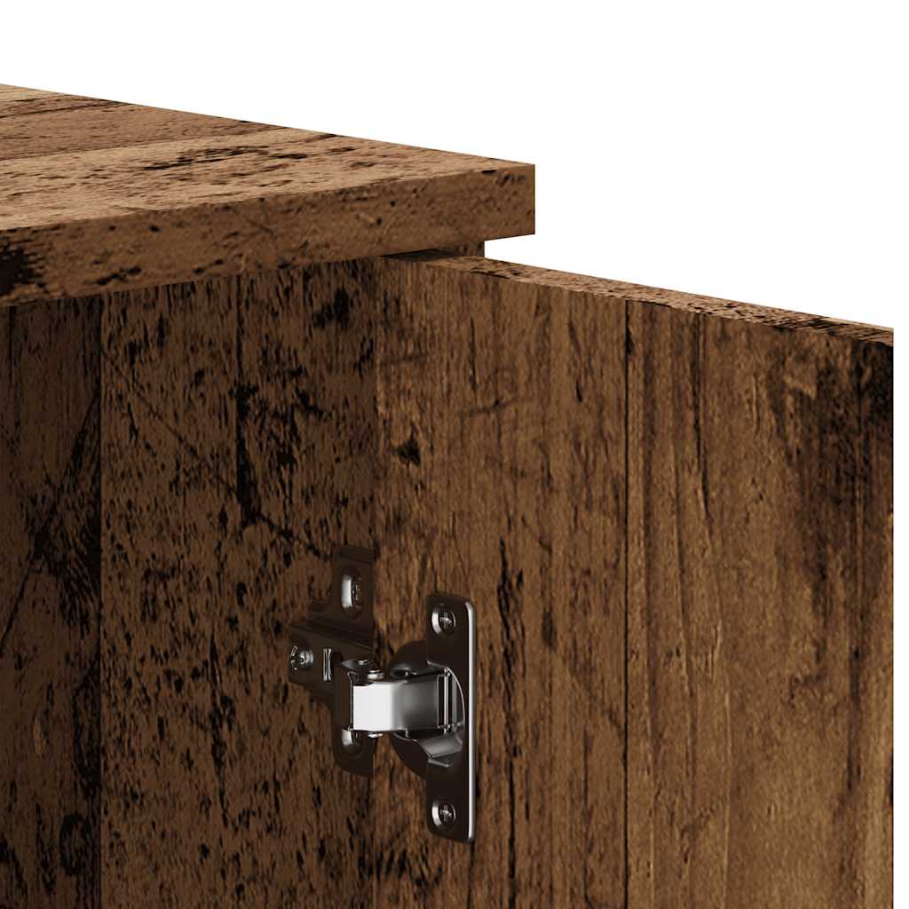 vidaXL Szafka, stare drewno, 80x36x75 cm, materiał drewnopochodny
