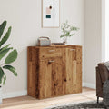vidaXL Szafka, stare drewno, 80x36x75 cm, materiał drewnopochodny