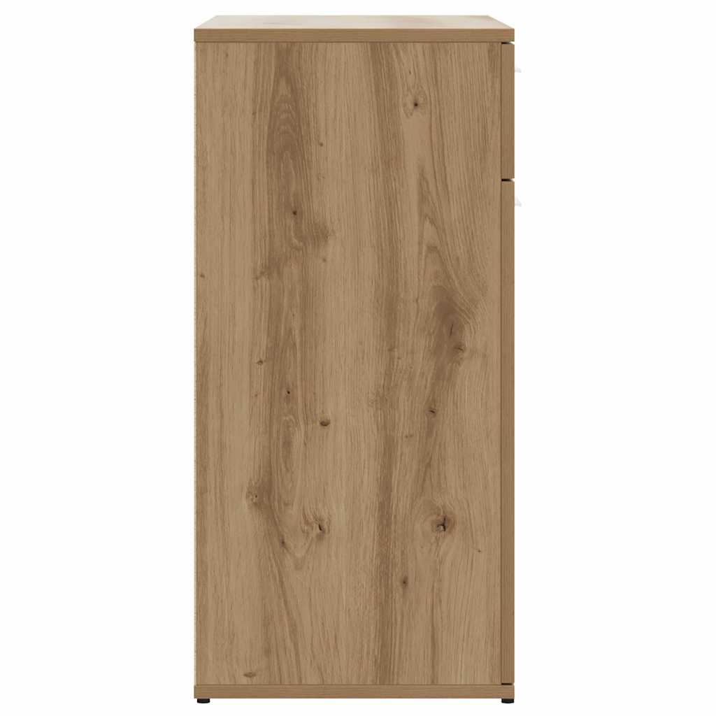 vidaXL Szafka, dąb artisan, 80x36x75 cm, materiał drewnopochodny
