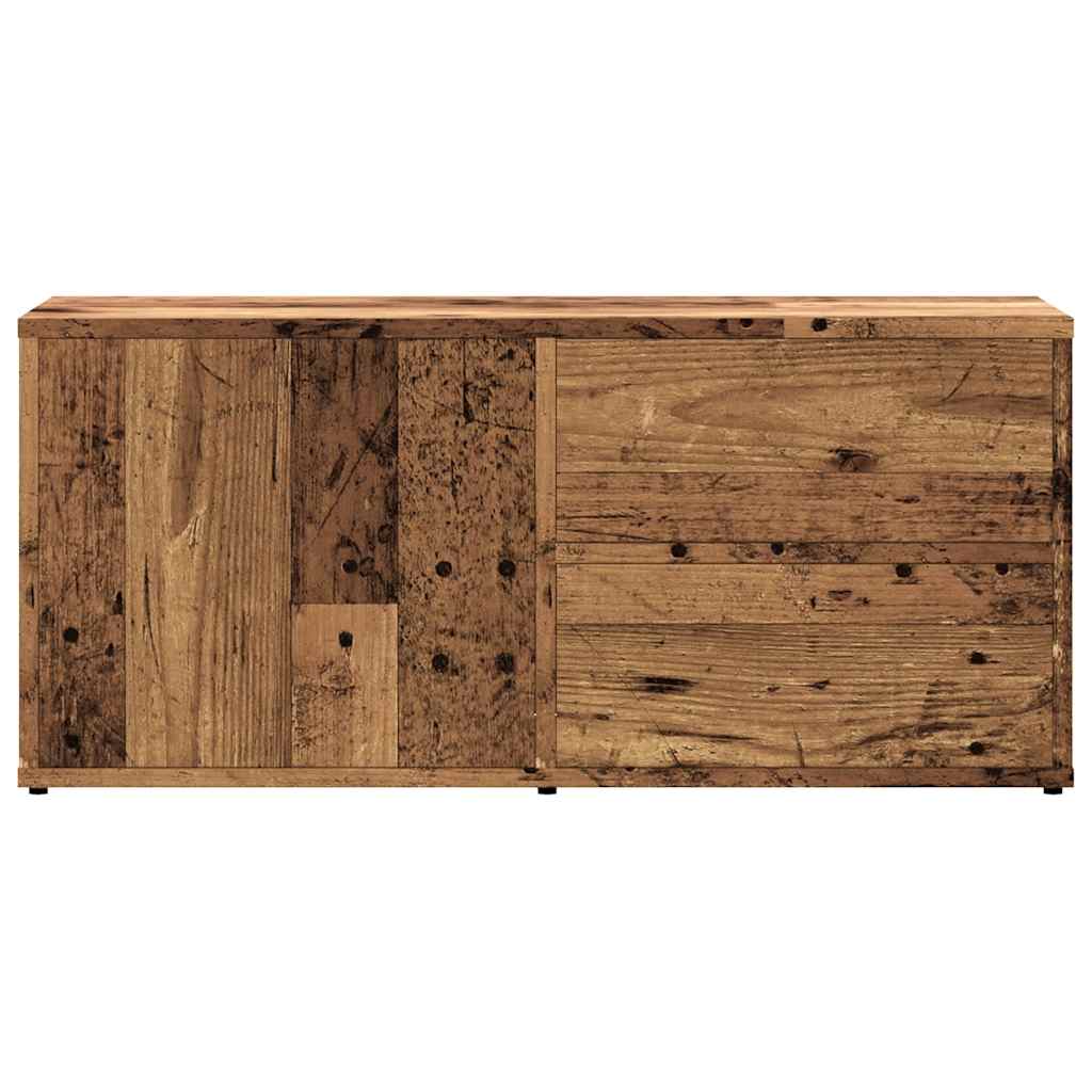 vidaXL Szafka TV, stare drewno, 80x34x35,5 cm, materiał drewnopochodny