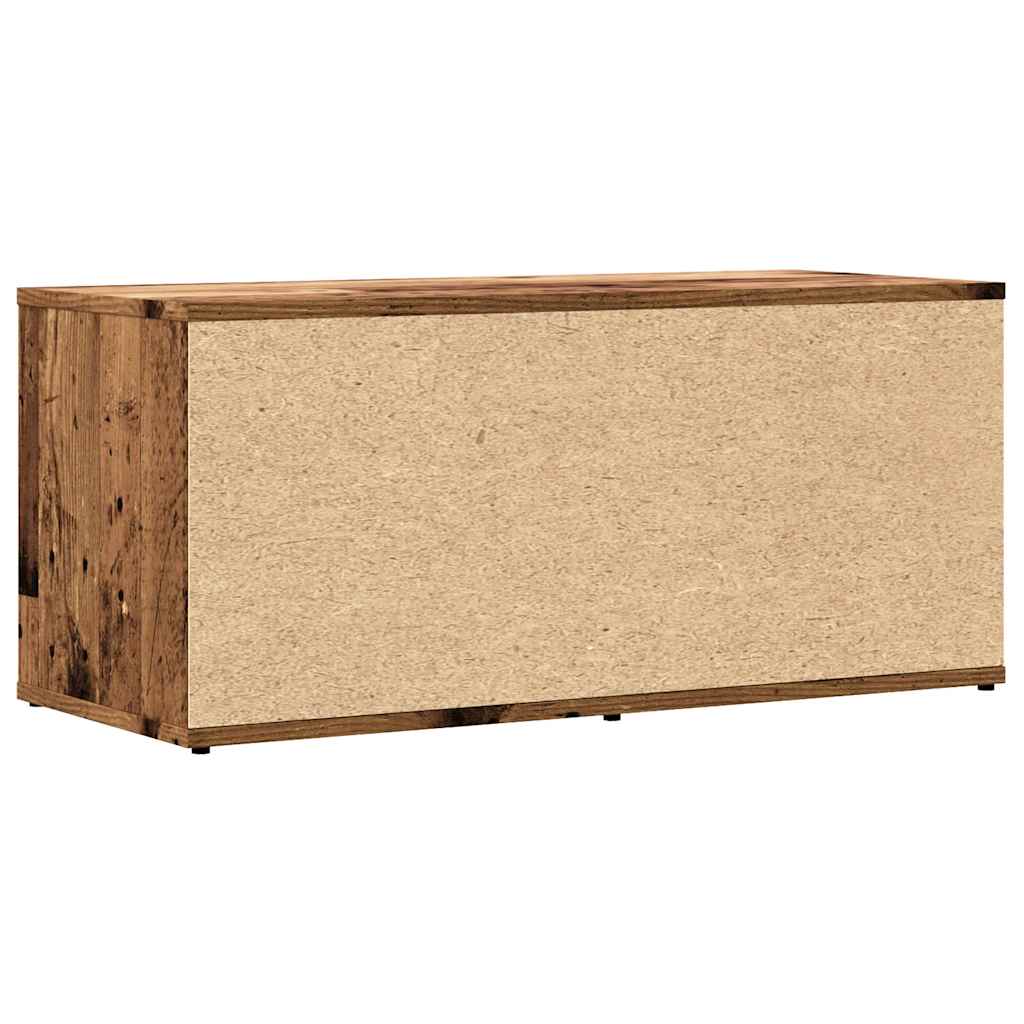 vidaXL Szafka TV, stare drewno, 80x34x35,5 cm, materiał drewnopochodny