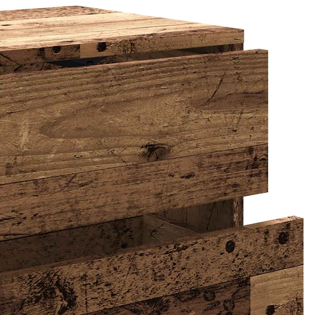 vidaXL Szafka TV, stare drewno, 80x34x35,5 cm, materiał drewnopochodny