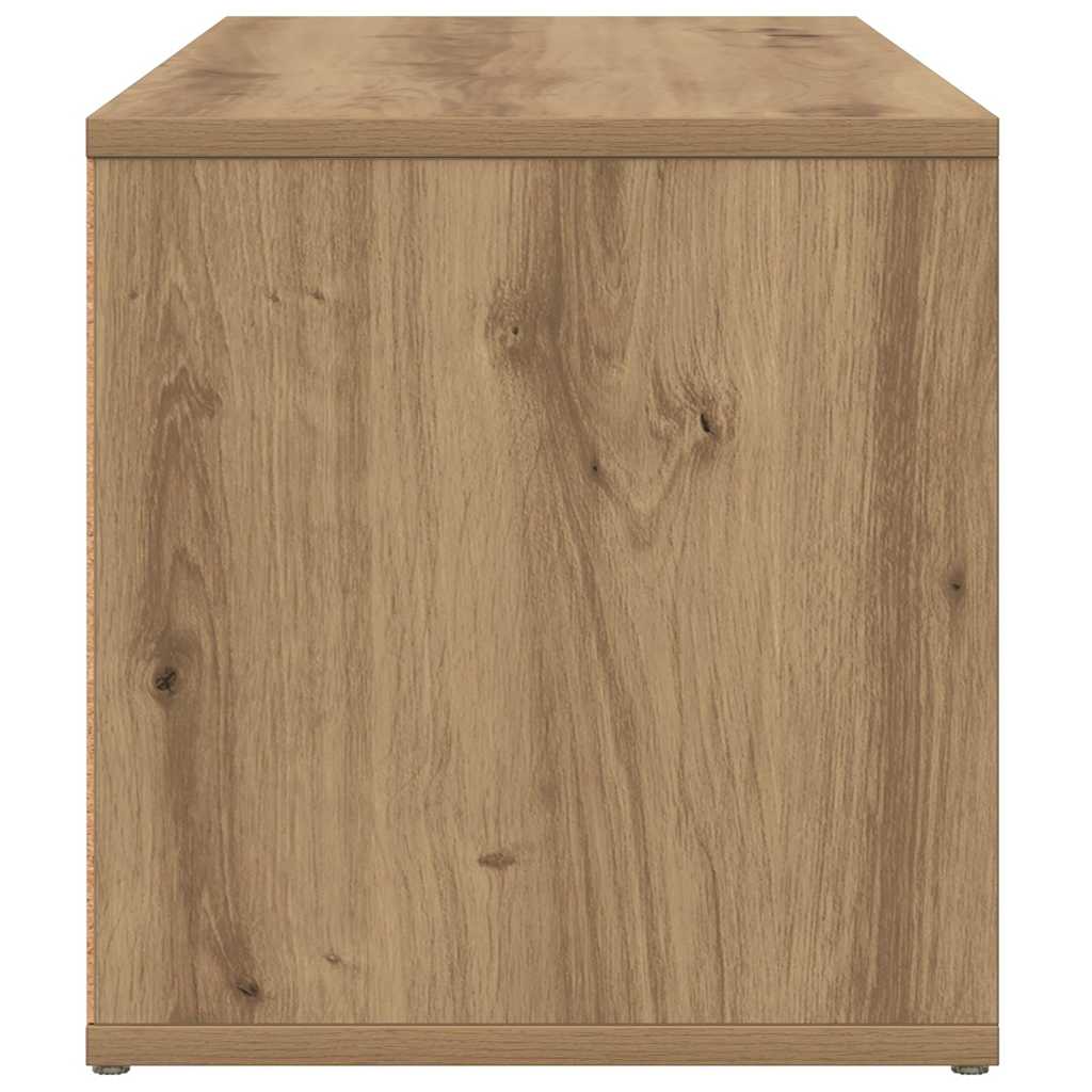 vidaXL Szafka TV, dąb artisan, 80x34x35,5 cm, materiał drewnopochodny