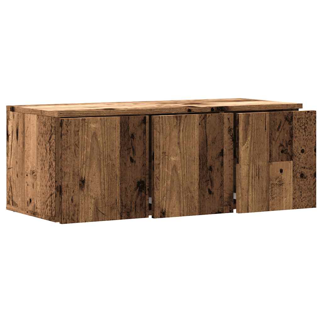 vidaXL Szafka pod TV, stare drewno, 80x34x30 cm