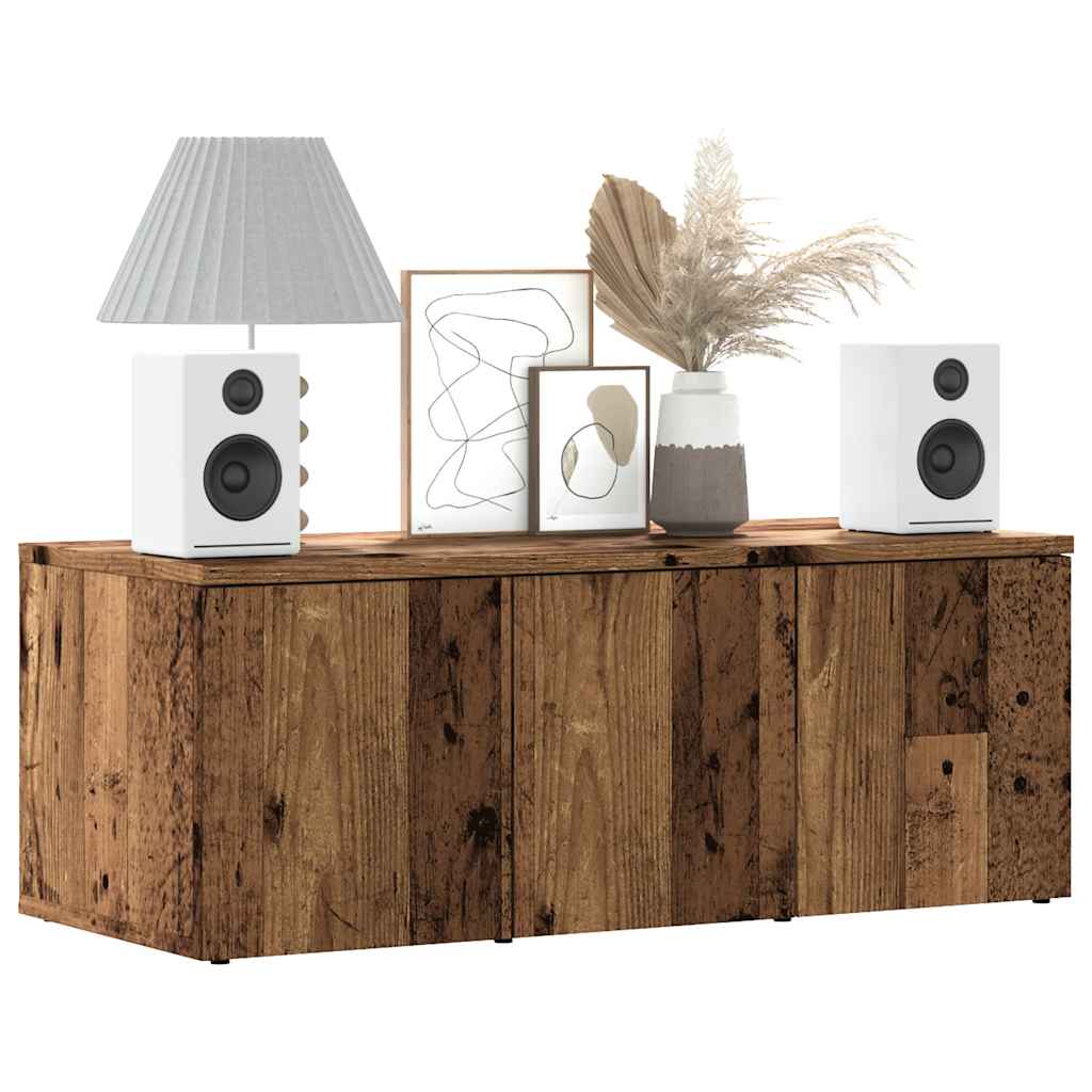 vidaXL Szafka pod TV, stare drewno, 80x34x30 cm