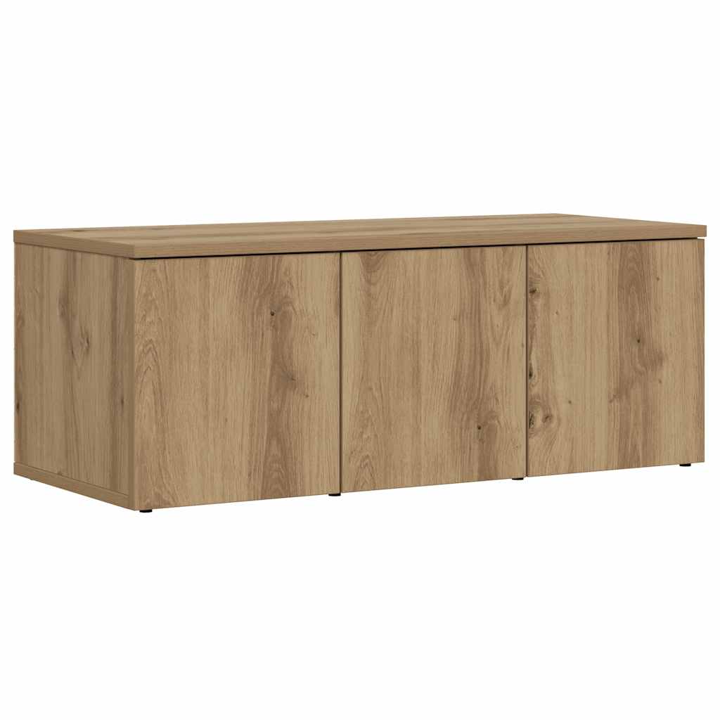 vidaXL Szafka pod TV, dąb artisan, 80x34x30 cm