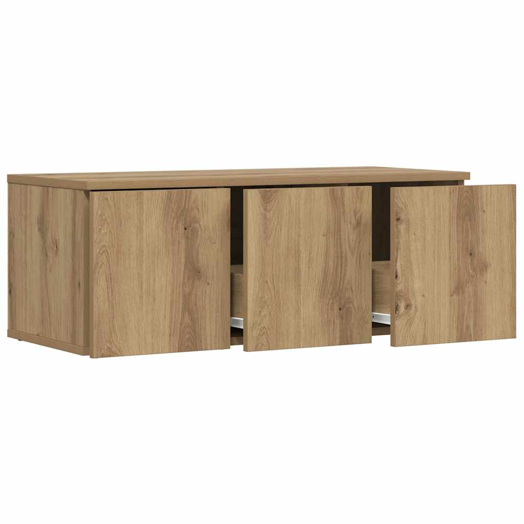 vidaXL Szafka pod TV, dąb artisan, 80x34x30 cm
