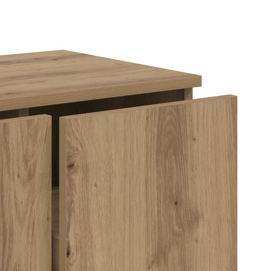 vidaXL Szafka pod TV, dąb artisan, 80x34x30 cm