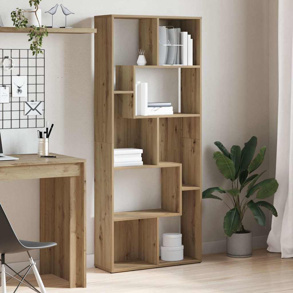 vidaXL Regał na książki Artisan Oak 67x24x161 cm Drewno konstrukcyjne