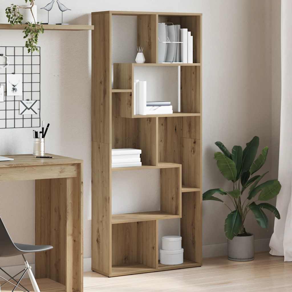 vidaXL Regał na książki Artisan Oak 67x24x161 cm Drewno konstrukcyjne