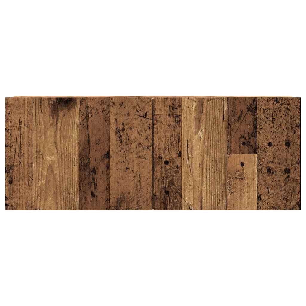 vidaXL Ścienna szafka TV, stare drewno, 80x30x30 cm
