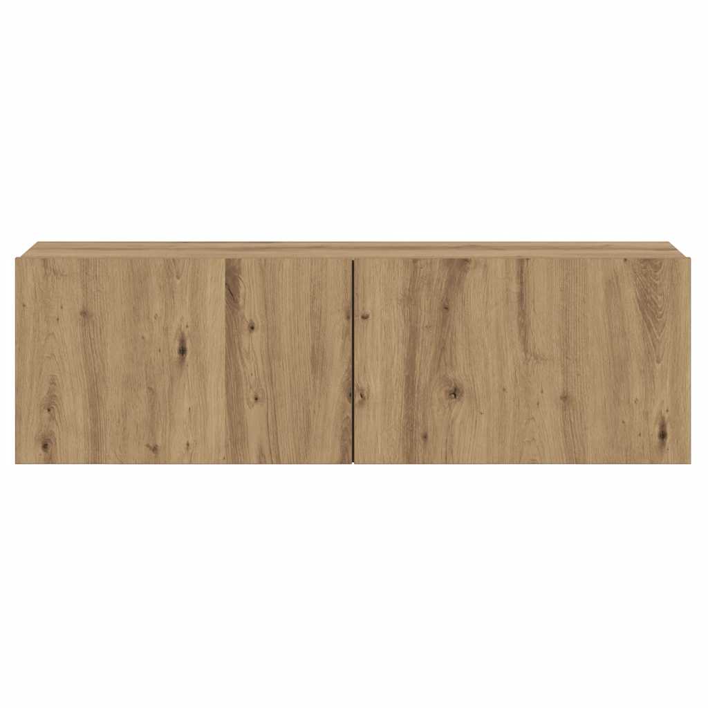 vidaXL Ścienna szafka TV, dąb artisan, 100x30x30 cm