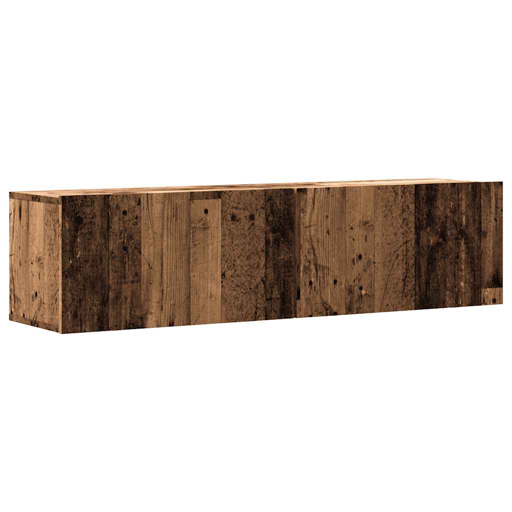 vidaXL Ścienna szafka TV, stare drewno, 120x30x30 cm