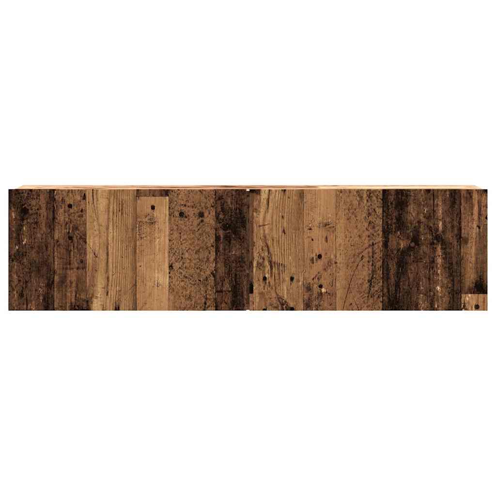 vidaXL Ścienna szafka TV, stare drewno, 120x30x30 cm