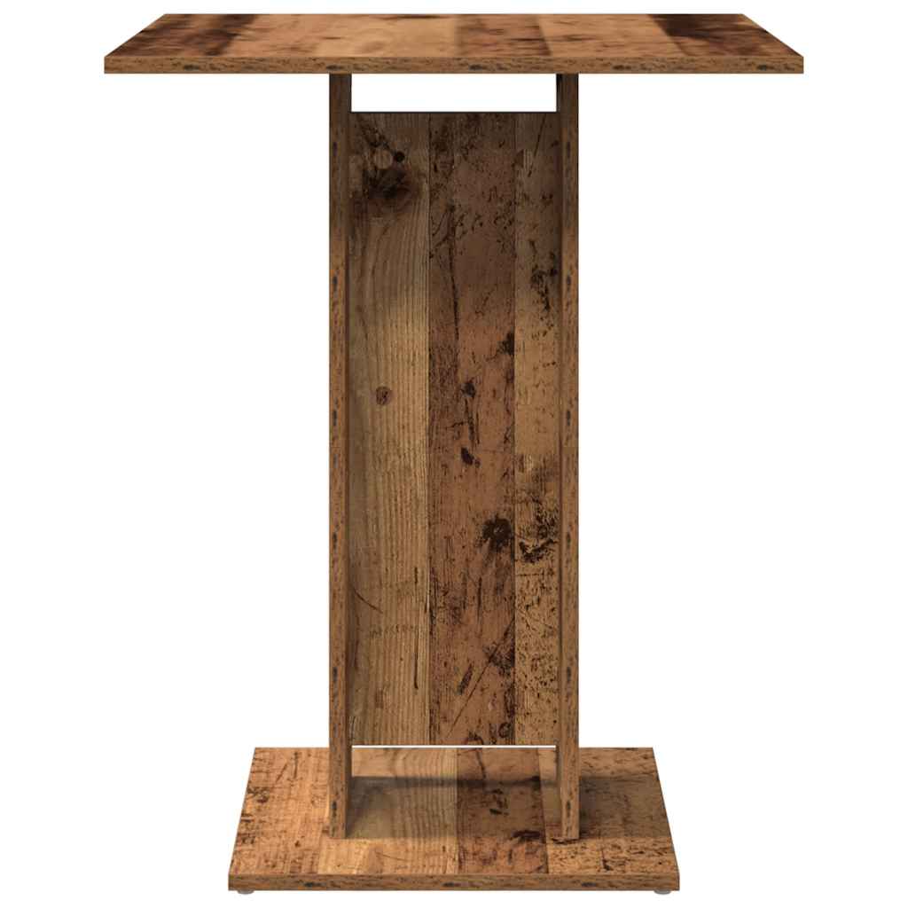 vidaXL Stolik bistro, stare drewno, 60x60x75 cm