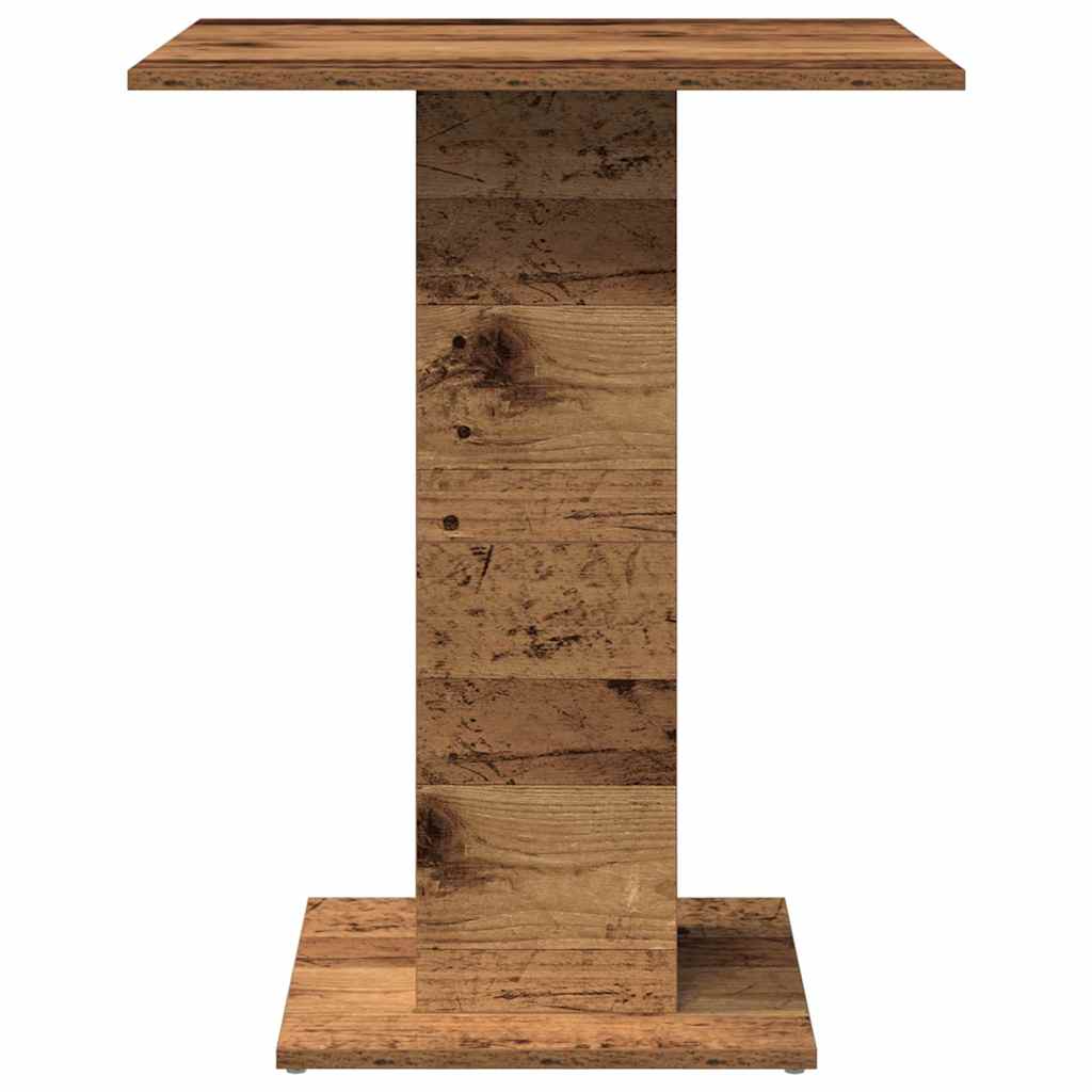 vidaXL Stolik bistro, stare drewno, 60x60x75 cm