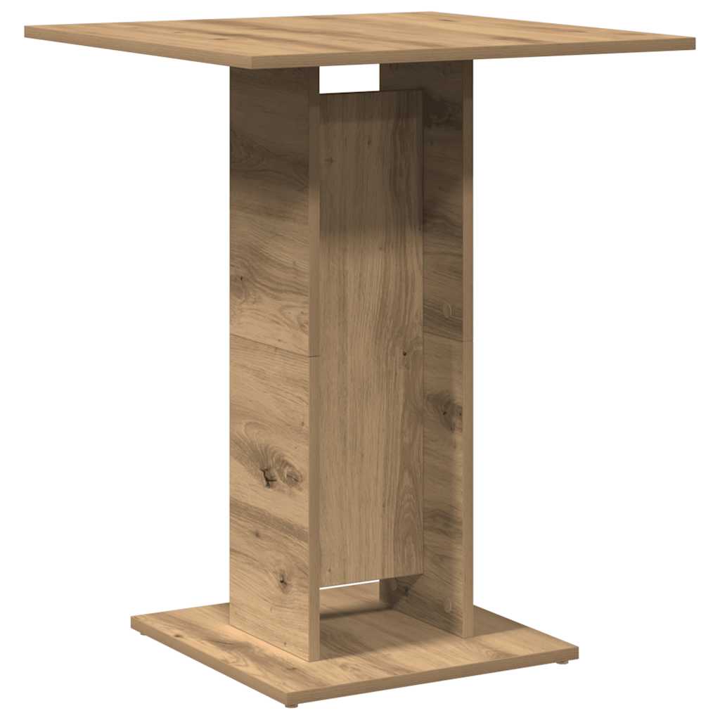 vidaXL Stolik bistro, dąb artisan, 60x60x75cm, materiał drewnopochodny