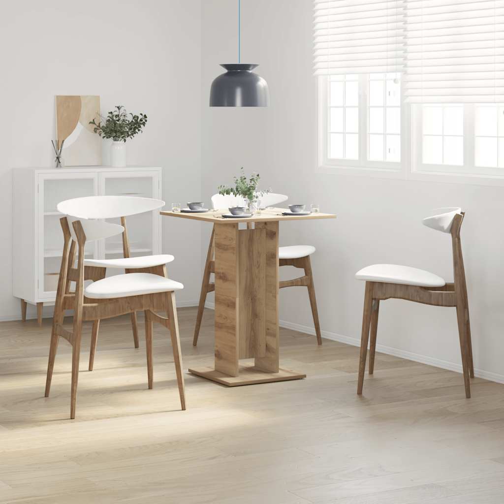 vidaXL Stolik bistro, dąb artisan, 60x60x75cm, materiał drewnopochodny