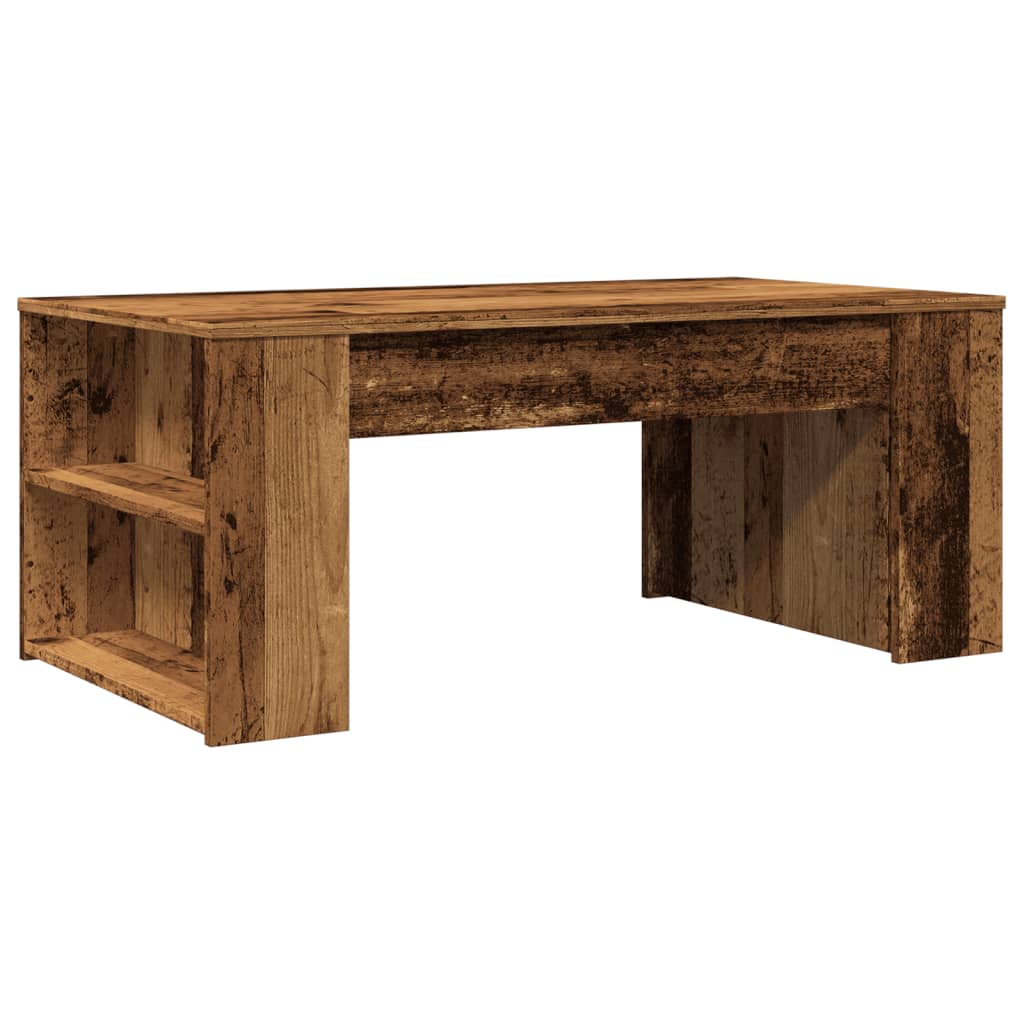 vidaXL Stolik kawowy, stare drewno, 102x55x42 cm