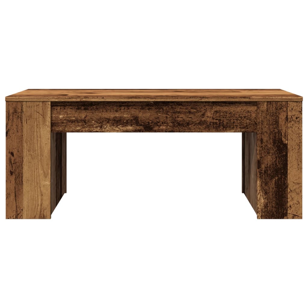 vidaXL Stolik kawowy, stare drewno, 102x55x42 cm