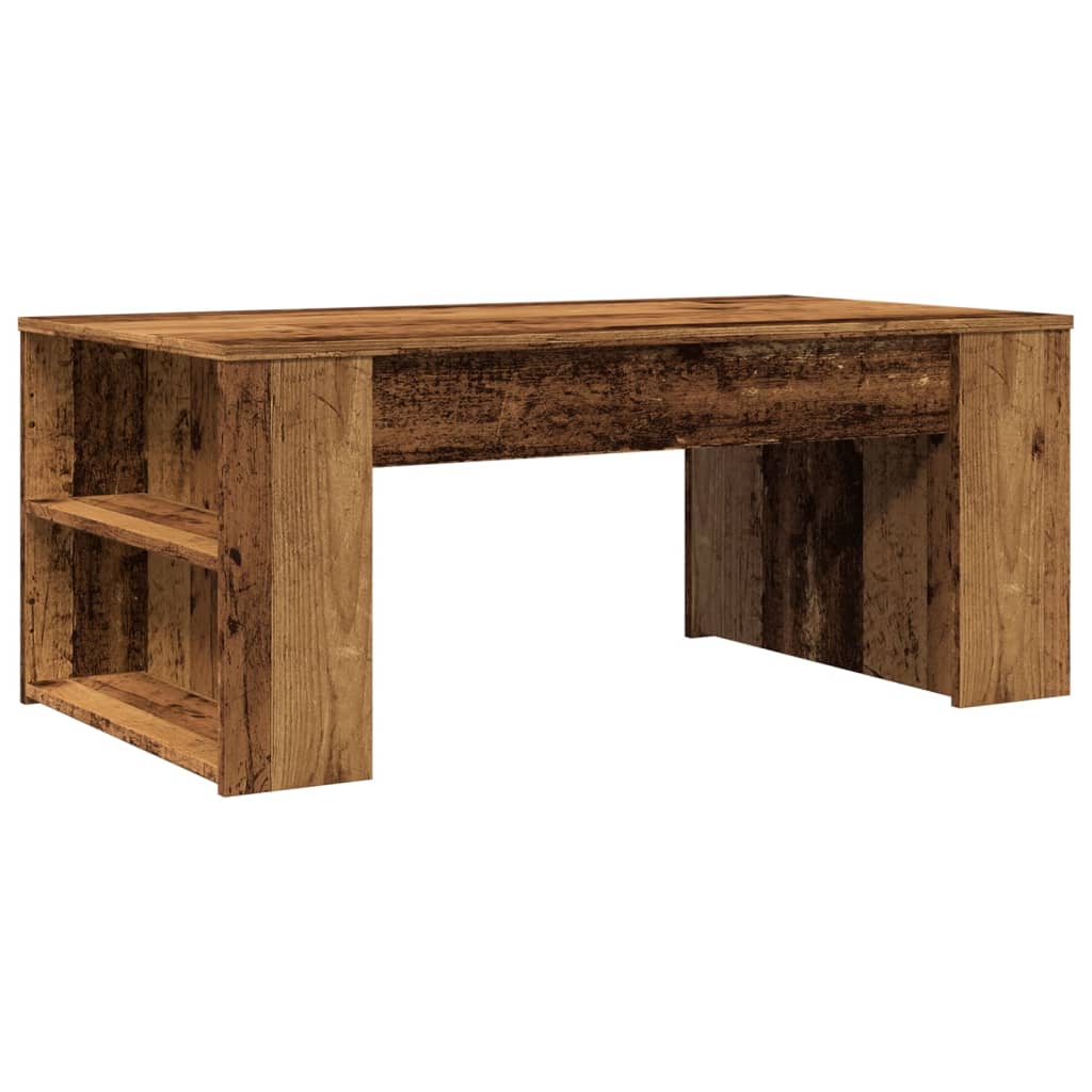 vidaXL Stolik kawowy, stare drewno, 102x55x42 cm