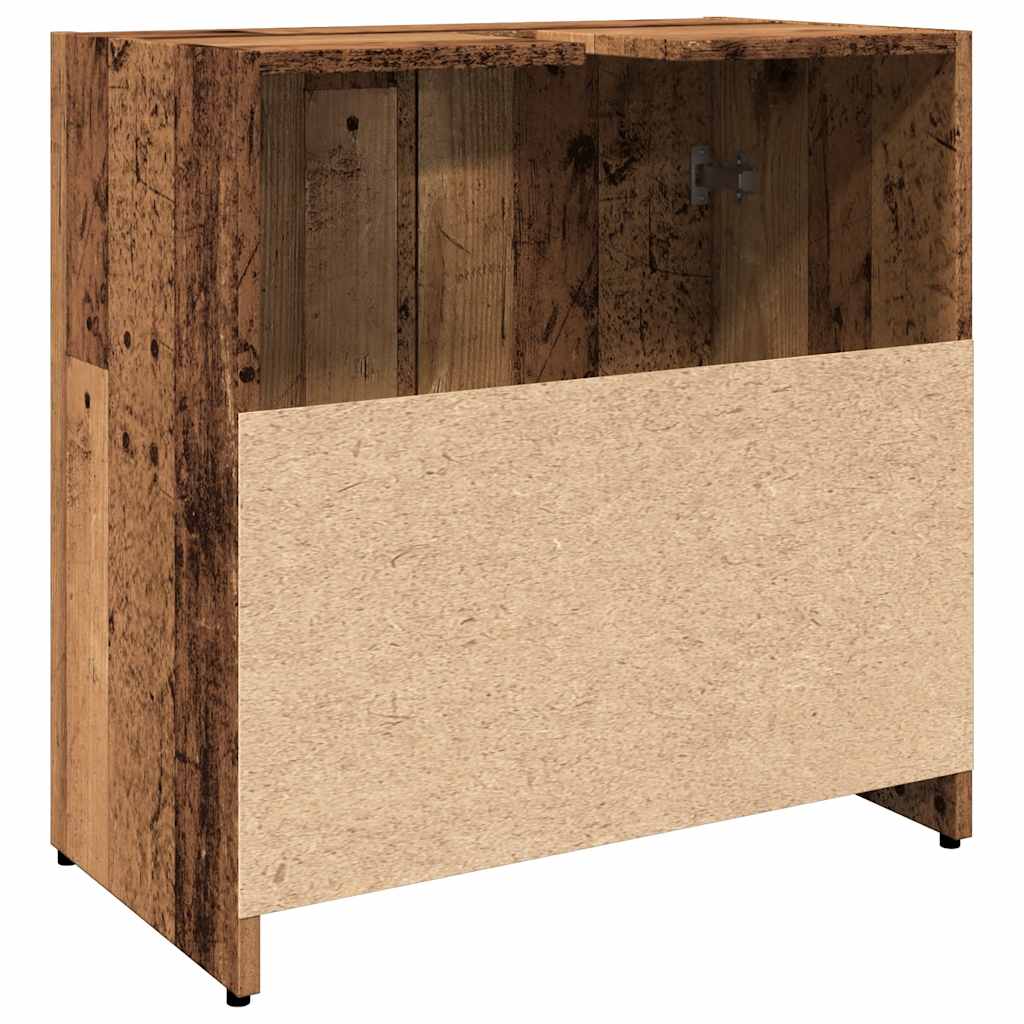 vidaXL Szafka pod umywalkę, stare drewno, 60x33x60 cm