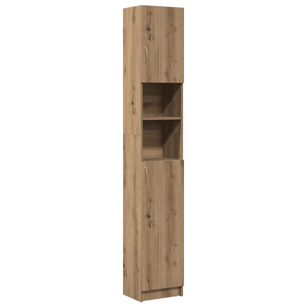 vidaXL Szafka łazienkowa Artisan Oak 32x25,5x190 cm Drewno konstrukcyjne