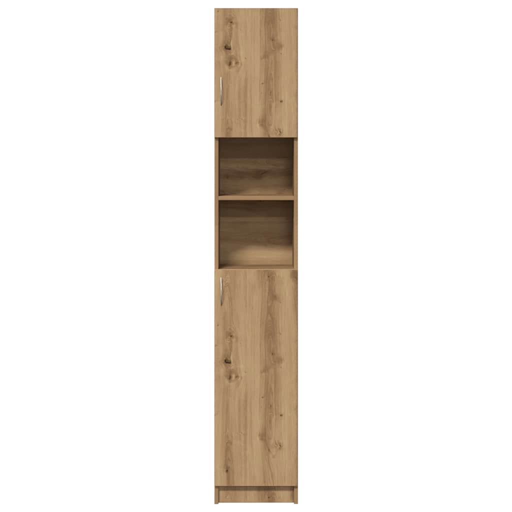 vidaXL Szafka łazienkowa Artisan Oak 32x25,5x190 cm Drewno konstrukcyjne