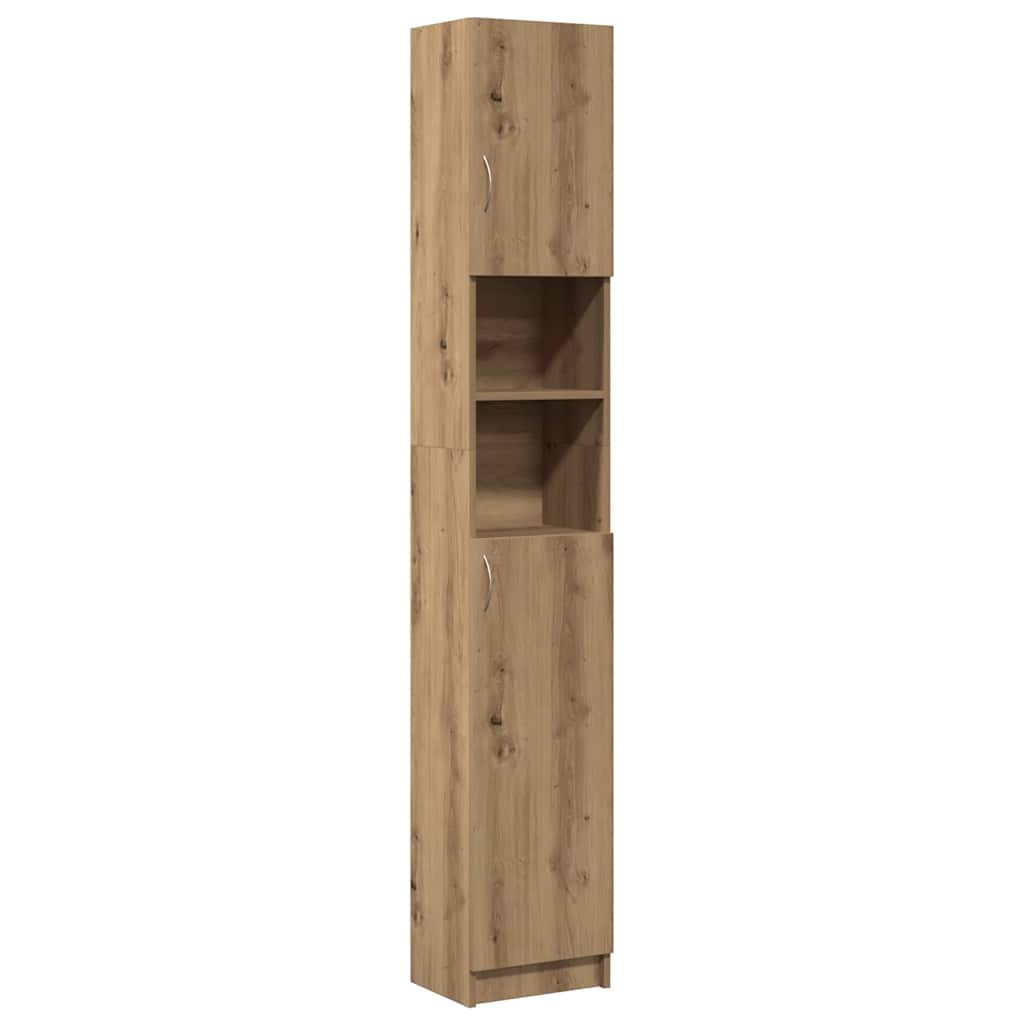 vidaXL Szafka łazienkowa Artisan Oak 32x25,5x190 cm Drewno konstrukcyjne