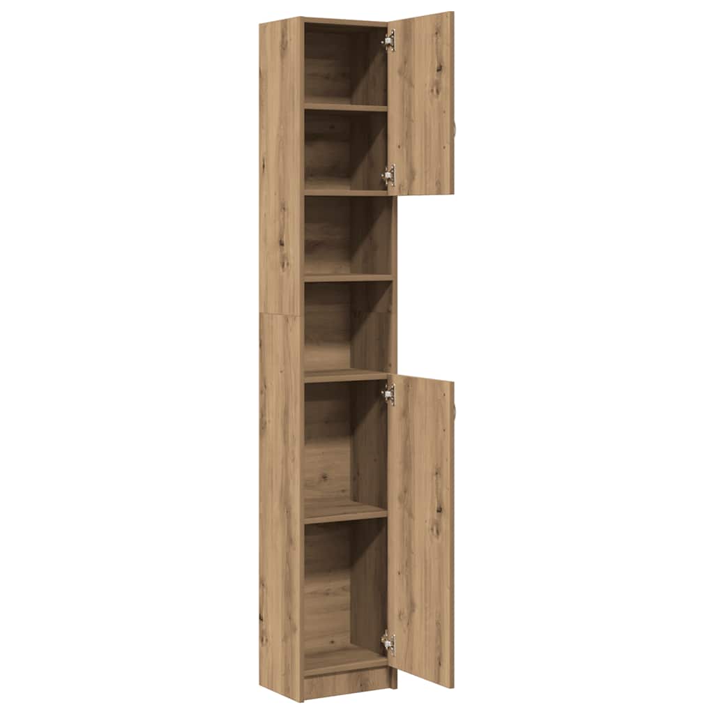 vidaXL Szafka łazienkowa Artisan Oak 32x25,5x190 cm Drewno konstrukcyjne