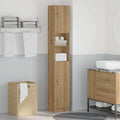vidaXL Szafka łazienkowa Artisan Oak 32x25,5x190 cm Drewno konstrukcyjne