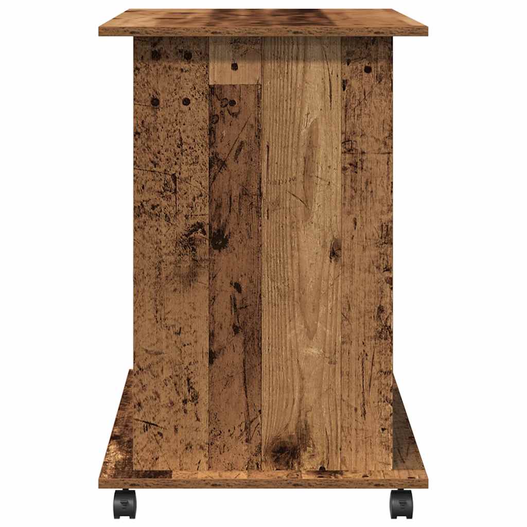 vidaXL Biurko komputerowe, stare drewno, 80x50x75 cm