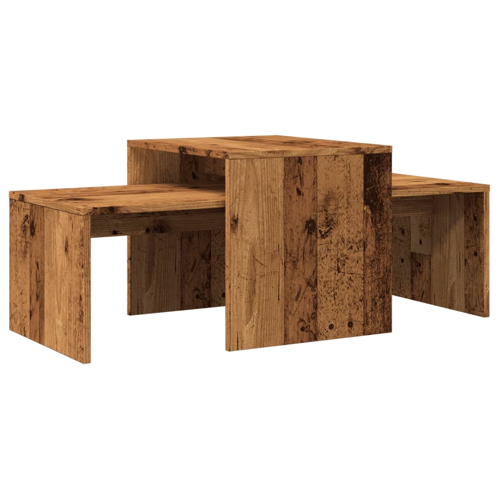 vidaXL Stolik kawowy, stare drewno, 100x48x40 cm