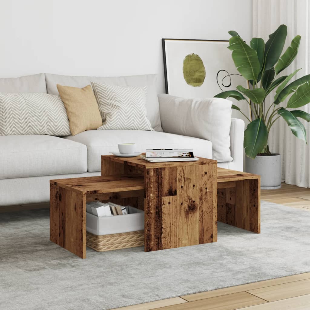 vidaXL Stolik kawowy, stare drewno, 100x48x40 cm