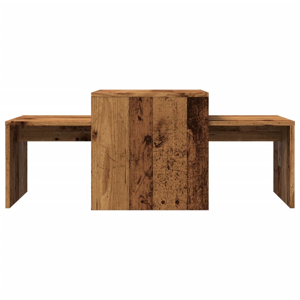 vidaXL Stolik kawowy, stare drewno, 100x48x40 cm