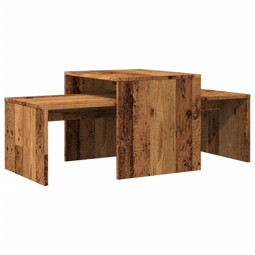 vidaXL Stolik kawowy, stare drewno, 100x48x40 cm