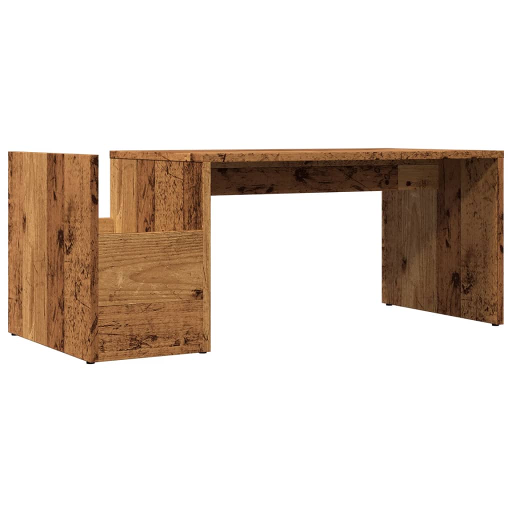 vidaXL Stolik kawowy, stare drewno, 90x45x35 cm