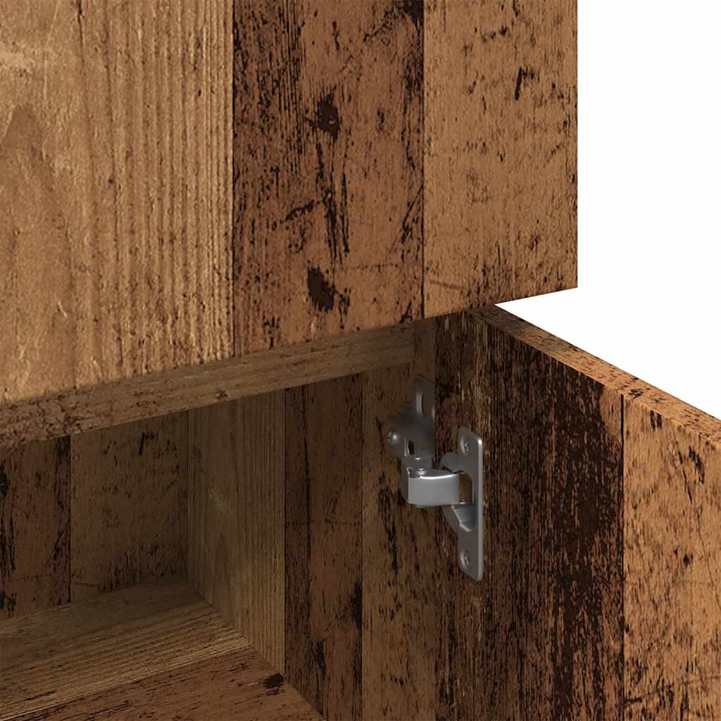 vidaXL Szafka łazienkowa, stare drewno, materiał drewnopochodny