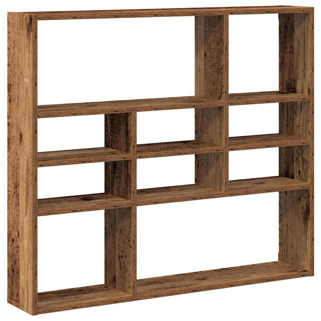 vidaXL Półka ścienna, stare drewno 90x16x78 cm materiał drewnopochodny