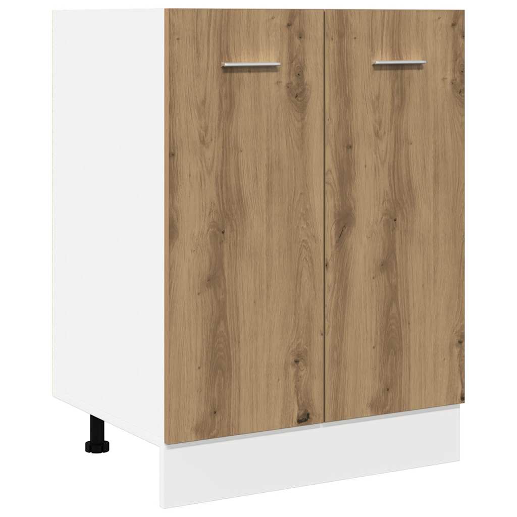 vidaXL Szafka, dąb artisan, "Lyon", 60x46x81,5 cm
