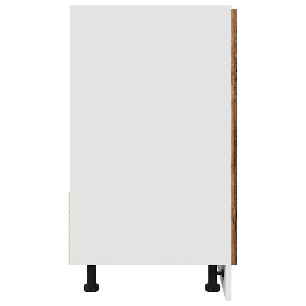 vidaXL Szafka pod zlew, "Lyon", stare drewno, 80x46x81,5 cm