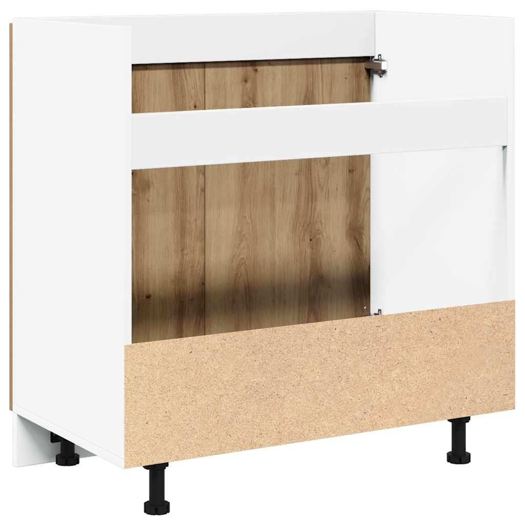 vidaXL Szafka pod zlew, "Lyon", kolor dąb artisan, 80x46x81,5 cm