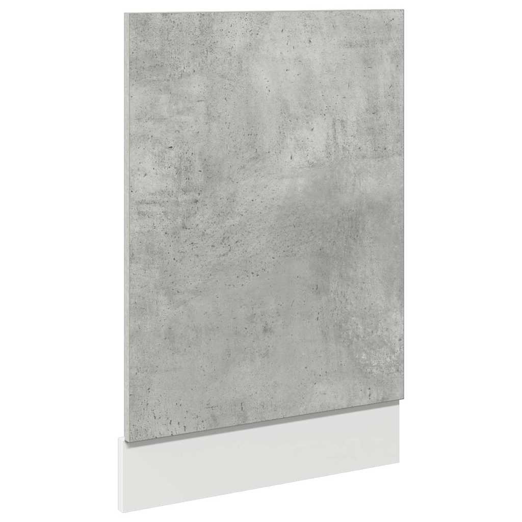 vidaXL Panel do zabudowy zmywarki, "Lyon", szarość betonu, 45x3x67 cm