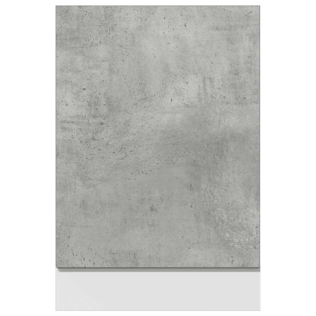 vidaXL Panel do zabudowy zmywarki, "Lyon", szarość betonu, 45x3x67 cm