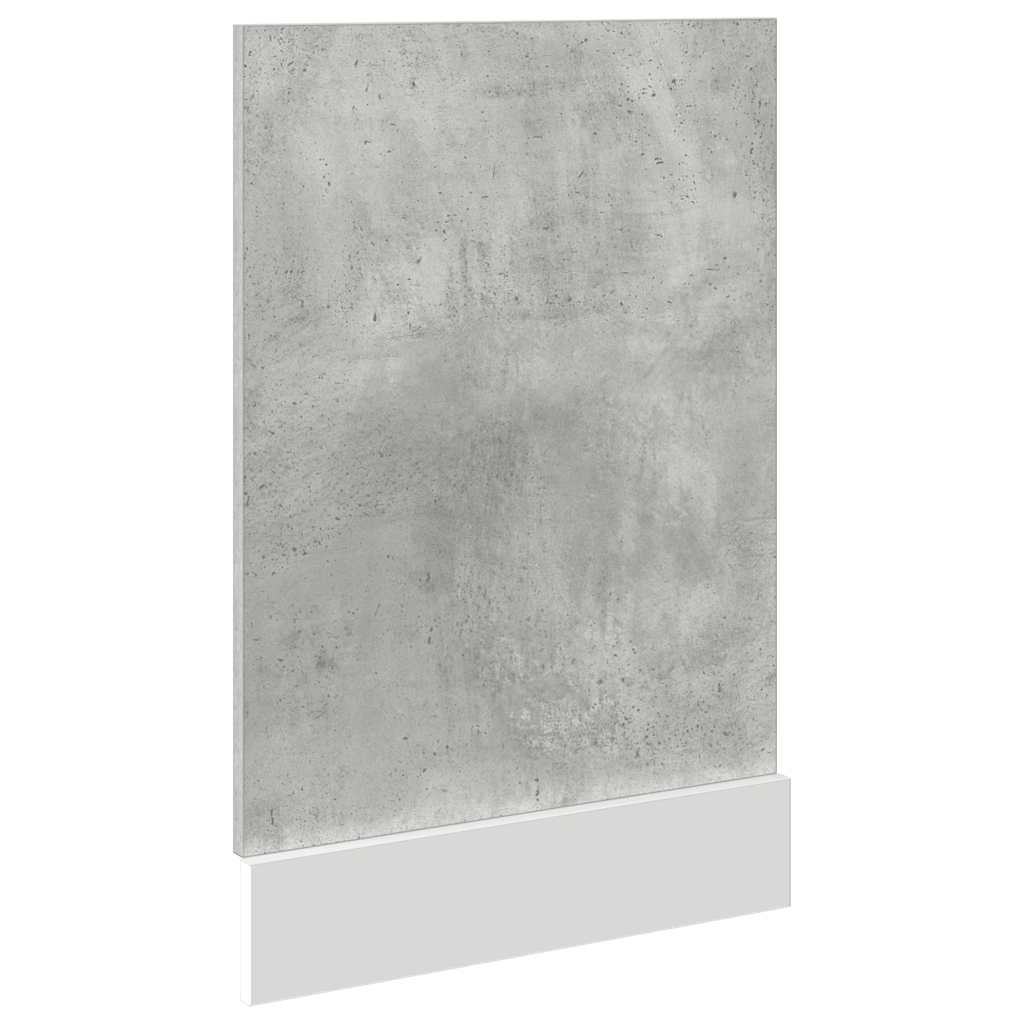 vidaXL Panel do zabudowy zmywarki, "Lyon", szarość betonu, 45x3x67 cm